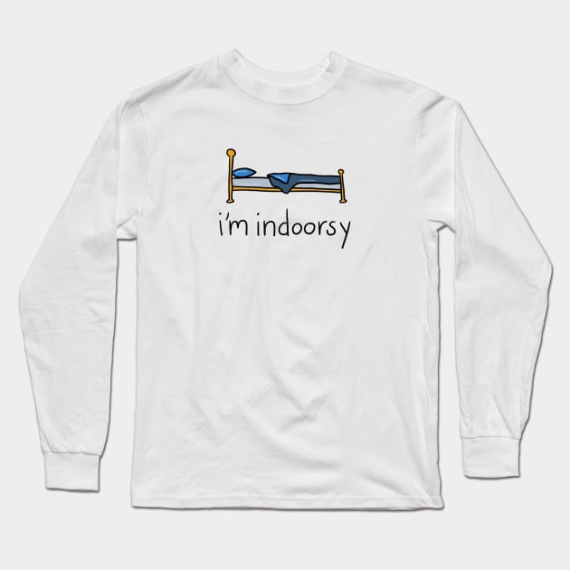 Bed Indoorsy Long Sleeve T-Shirt by Christine Borst Creative Studio